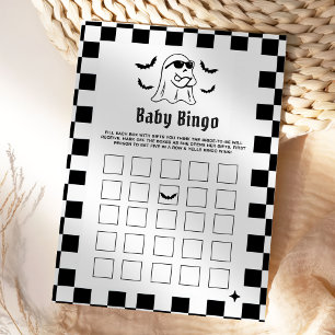 Boo Funny Halloween Baby Bingo-spelkort för Party Inbjudningar