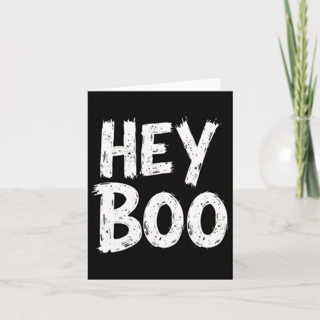 Boo Funny Halloween Ghost Kort (Framsida)