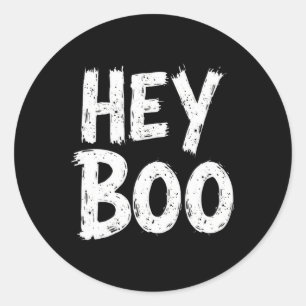 Boo Funny Halloween Ghost Runt Klistermärke