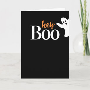 Boo Funny Halloween Helgdag Kort