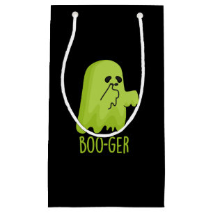 Boo-ger Funny Halloween Booger Ghost Pun Mörk BG