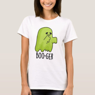 Boo-ger Funny Halloween Booger Ghost Pun T Shirt