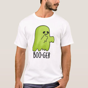 Boo-ger Funny Halloween Booger Ghost Pun T Shirt