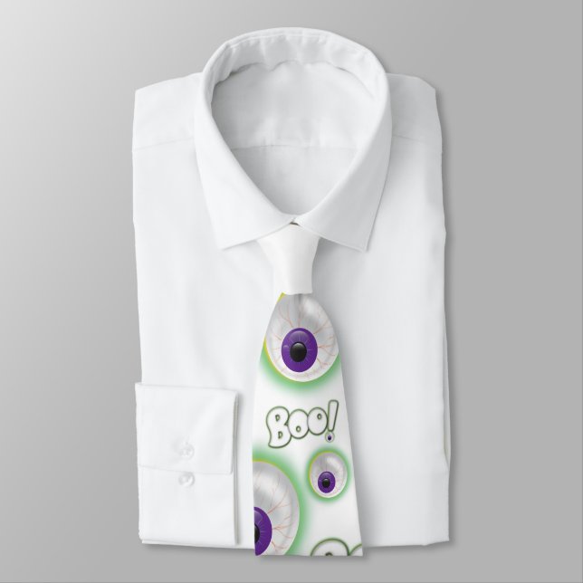 BOO Ghoarly Halloween Flyter Lila Eyeball Slips (Bunden)