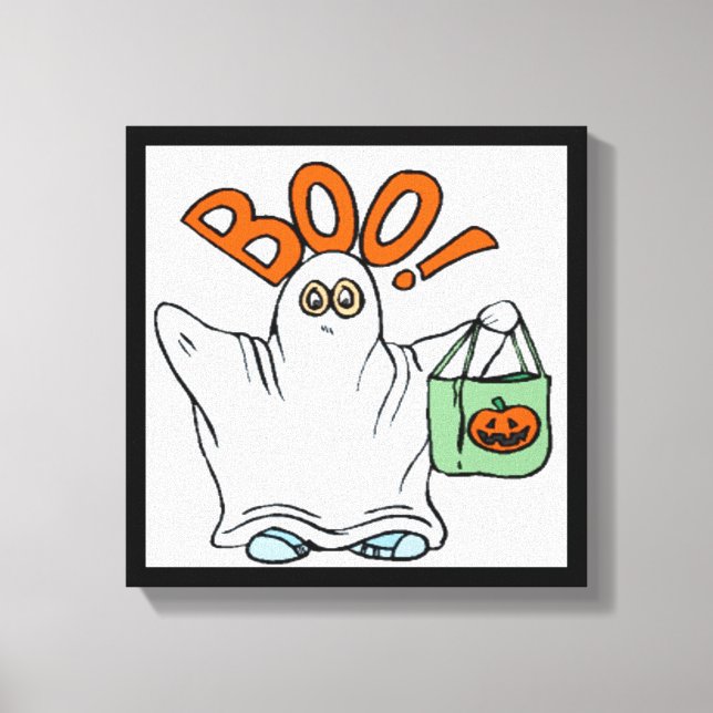 BOO! GHOST CANVASTRYCK (Framsida)