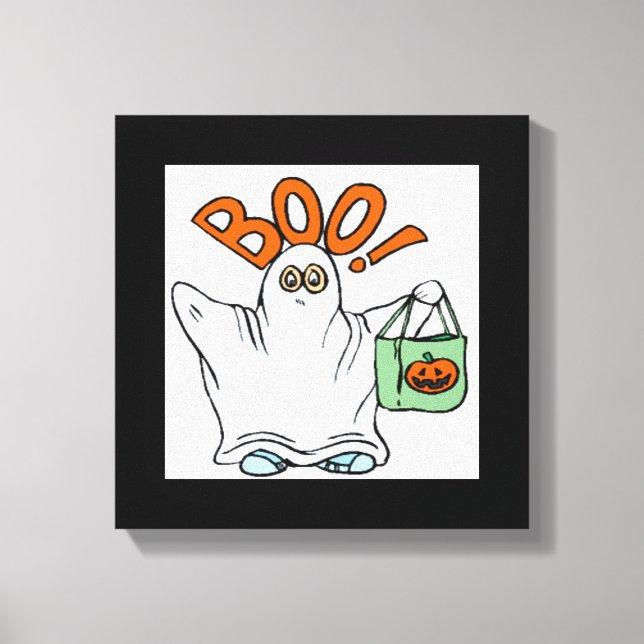 BOO! GHOST CANVASTRYCK (Framsida)