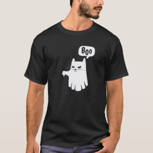 Boo Ghost Cat ogillar ogillande Halloween 202 T Shirt