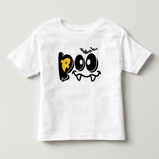 Boo Ghost Cute T Shirt (Framsida)