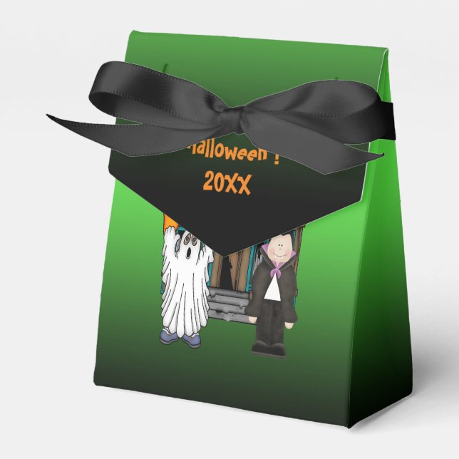 Boo Ghost Dracula Halloween-favoritruta Presentaskar (Framsidan Sidan)