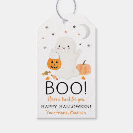 BOO Ghost Halloween Favor Treat Presentetikett