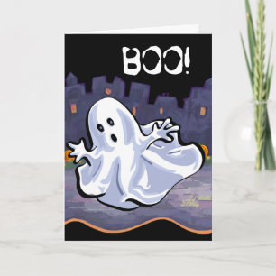 BOO! Ghost Halloween-kort Kort