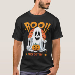Boo! Ghost Halloween Trick or Treat T Shirt