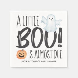Boo Ghost Jack O'Lantern Halloween Baby Shower Pappersservett