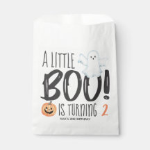 Boo Ghost Jack O'Lantern Halloween Birthday