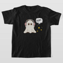 Boo Ghost Musical Halloween T Shirt
