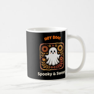 Boo Ghost Retro Halloween Spooky Cute oktober Kaffemugg