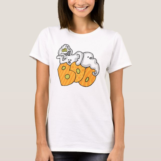 Boo Ghost Tee Shirt (Framsida)