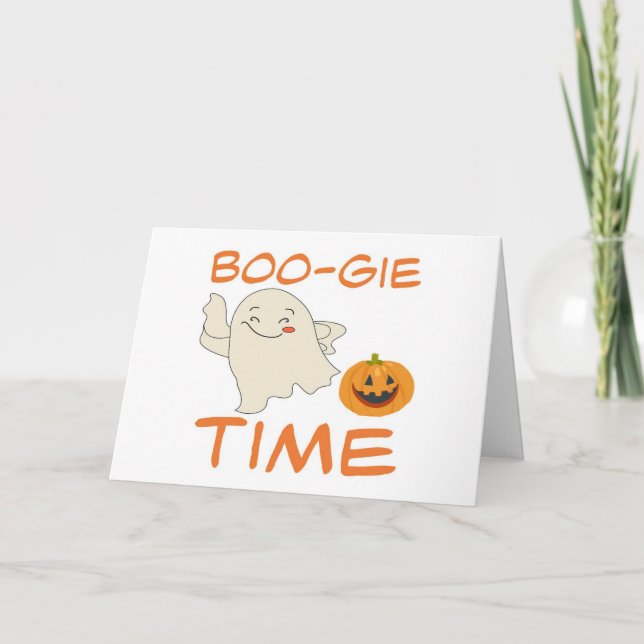 **BOO-GIE-TID** HALLOWEEN UTNYTTJAD MED **DU** KOR KORT (Framsida)