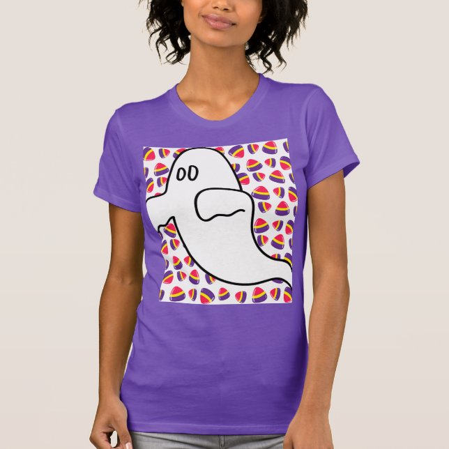 Boo Glad Halloween T-Shirt (Framsida)