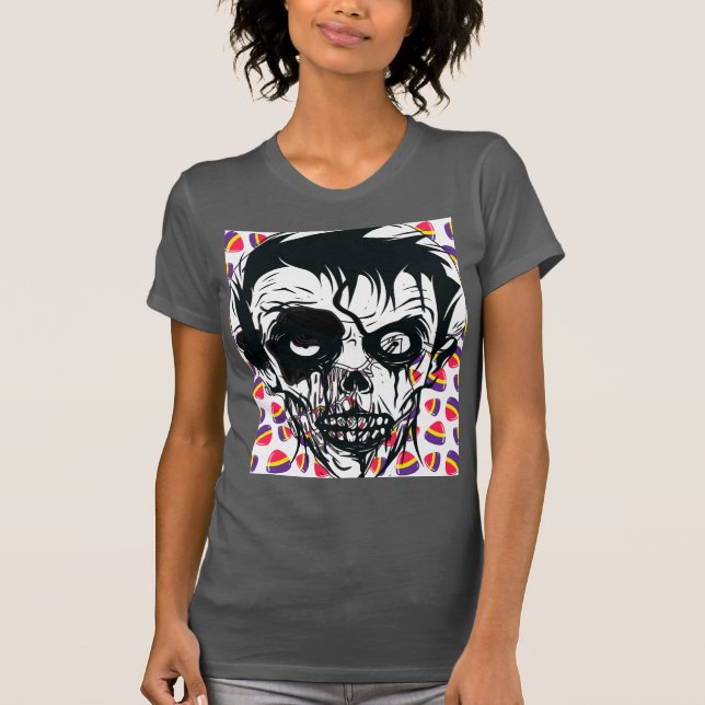 Boo Glad Halloween T-Shirt (Framsida)