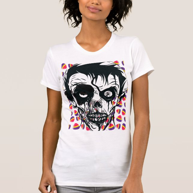 Boo Glad Halloween T-Shirt (Framsida)