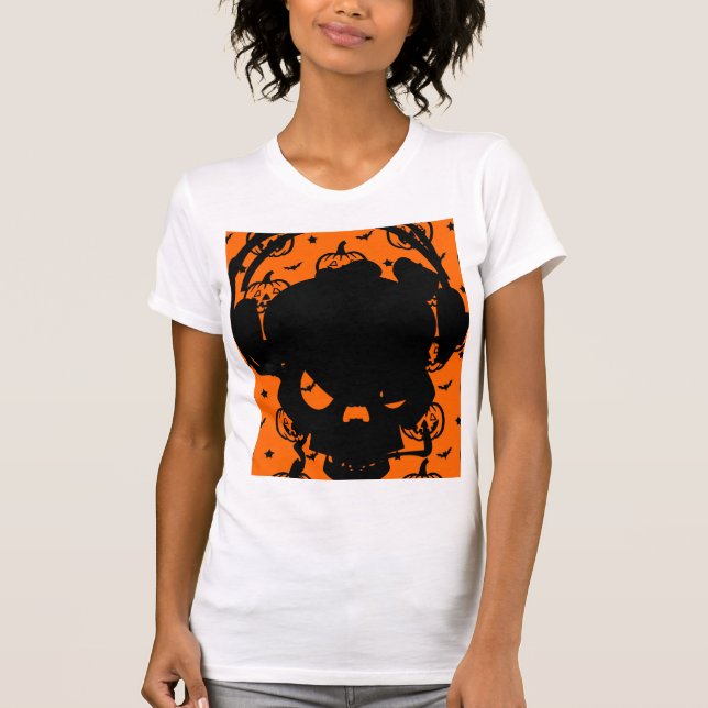 Boo Glad Halloween T-Shirt (Framsida)