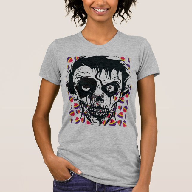 Boo Glad Halloween T-Shirt (Framsida)