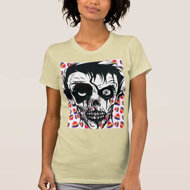 Boo Glad Halloween T-Shirt (Framsida)