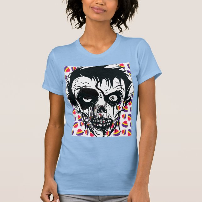Boo Glad Halloween T-Shirt (Framsida)