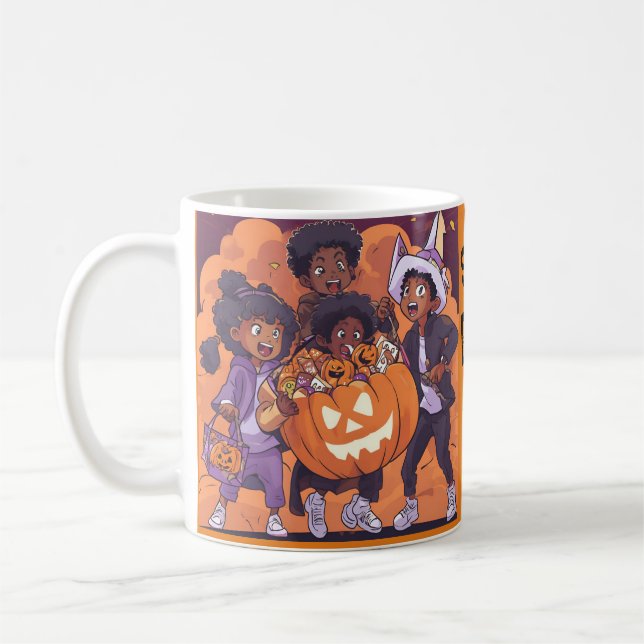 "Boo! Gotcha! Skräm! Halloween Kaffemugg (Vänster)