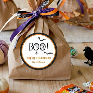 BOO Gott Halloween-gods Runt Klistermärke