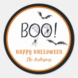 BOO Gott Halloween-gods Runt Klistermärke