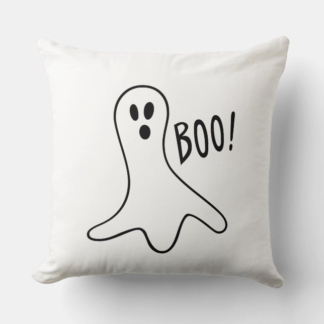 Boo gullspöket Halloween Kudde (Framsida)