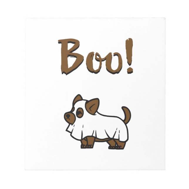 Boo Halloween Anteckningsblock (Framsida)
