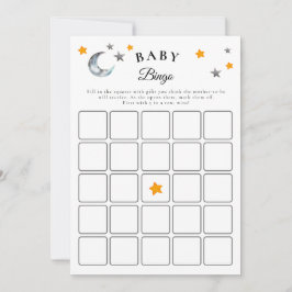 Boo Halloween Baby Shower Baby Bingo Game Card Inbjudningar