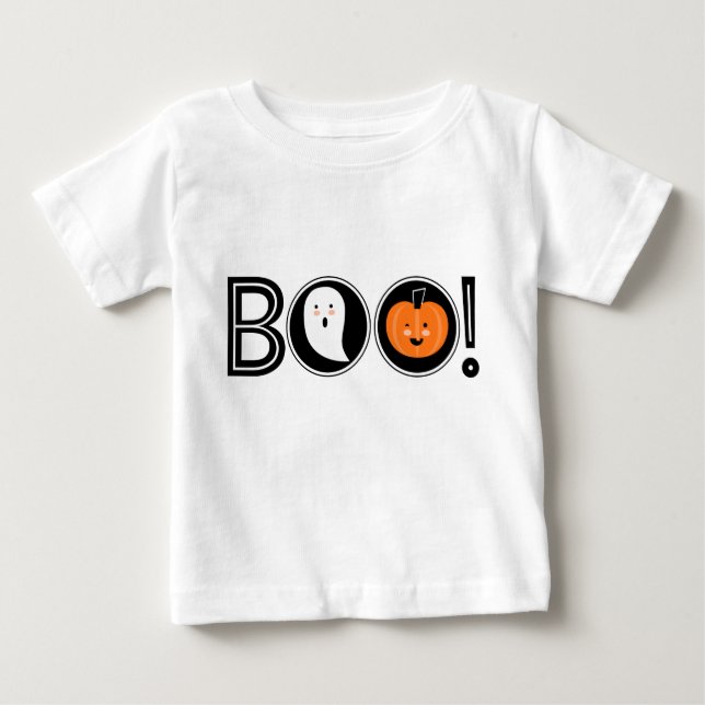 Boo! Halloween Baby T-Shirt (Framsida)