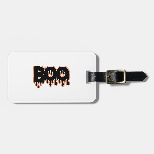 BOO Halloween  Bagagebricka (Horisontell Framsida)