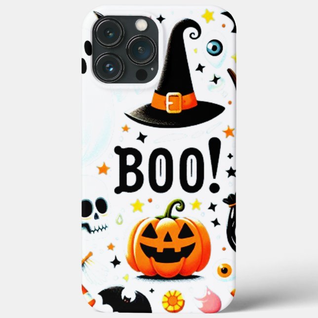 BOO Halloween Collection iPhone-13 Max Fodral (Baksida)