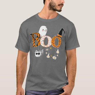 Boo Halloween Costume Spiders, Spöken, Pumkin och T Shirt