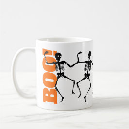 BOO! Halloween Dancing Skeletons Kaffemugg