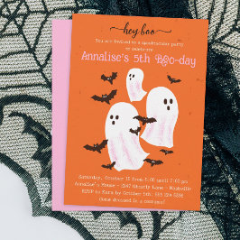 Boo Halloween fest-inbjudan - Cute Spöken Inbjudningar