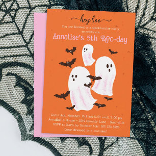 Boo Halloween fest-inbjudan - Cute Spöken Inbjudningar