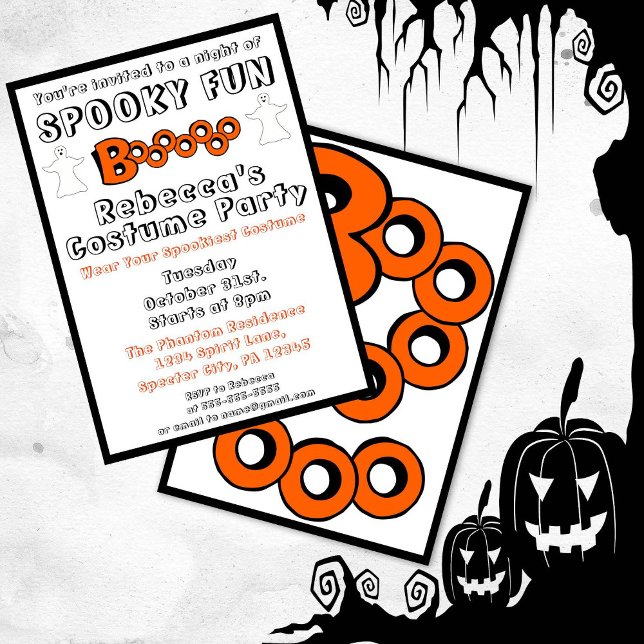 Boo Halloween fest-inbjudan Inbjudningar (Skapare uppladdad)