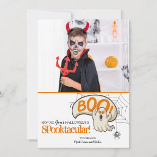 Boo Halloween Fotokort Julkort