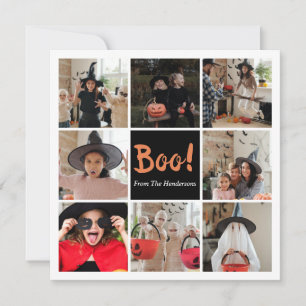 Boo Halloween-fotokort Kort