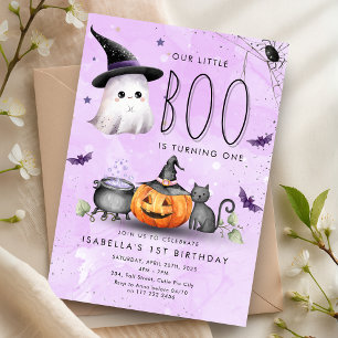 Boo Halloween Ghost 1:a 2:e 4:e födelsedagen Inbjudningar
