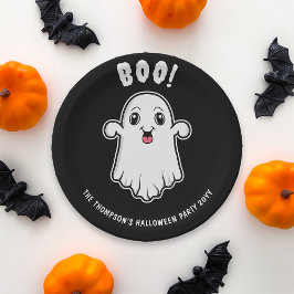 Boo Halloween Ghost Anpassningsbar Text svart och