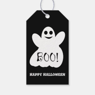 Boo! Halloween Ghost Gift Märkre Presentetikett