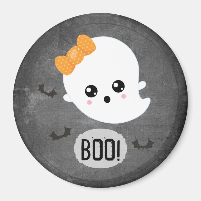 Boo Halloween Ghost Magnet (Framsidan)