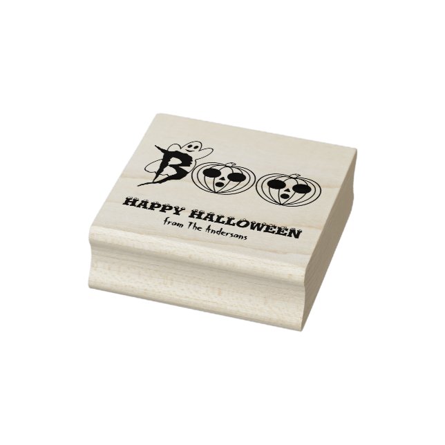 BOO! Halloween Ghost Pumpkins Stämpel (Stämpel)